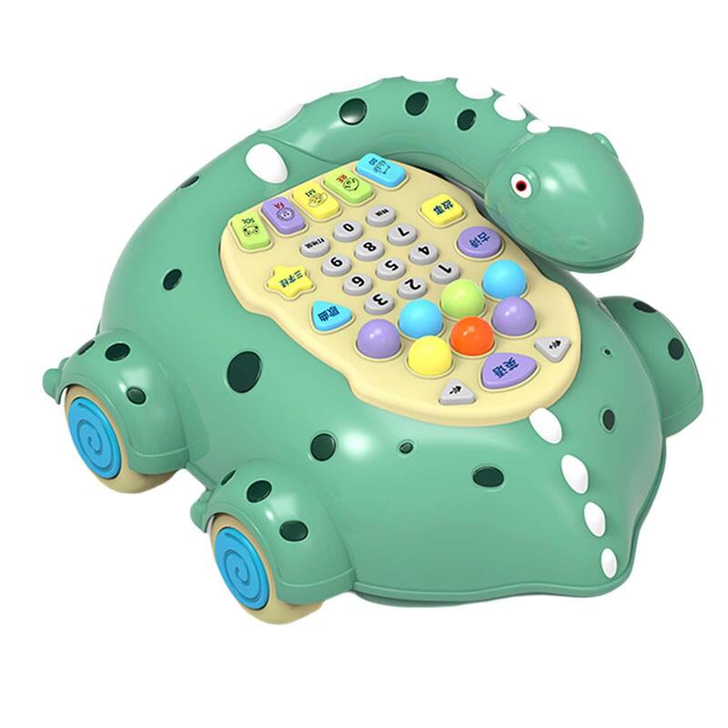 Muzyczne samochodzik dla dziecka telefoniczne dla dzieci zabawki do oświetlenie do zastosowań muzycznych na telefon do nauki w przedszkolu