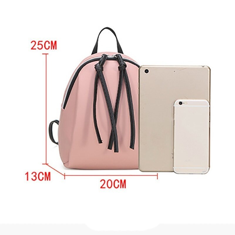 2023 Hot Casual Bags for Ladies New Fashion PU Leather Small Backpack Shoulder Multi-Function School Student Bagpack