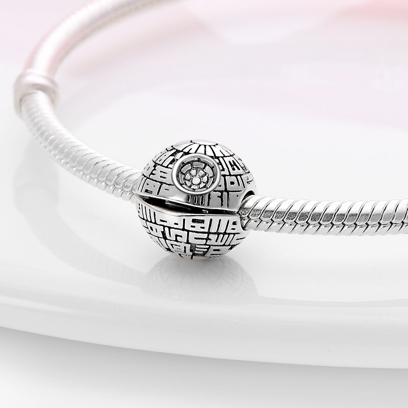 Charm plata de ley 925 srebrna gwiazda Warsries Yoda Mandalorian kask charms pasuje oryginalny bransoletka Pandora prezent urodzinowy dla kobiet