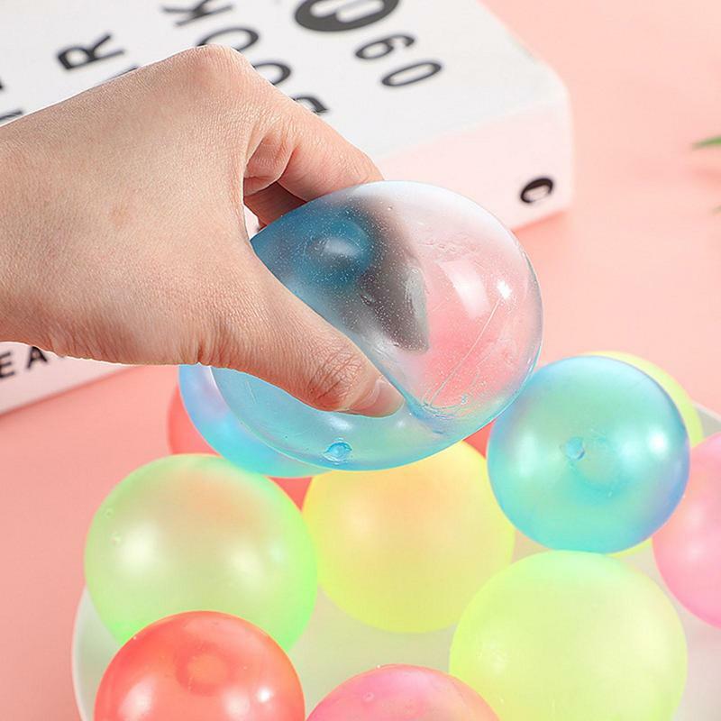 Light Up Bouncy Balls para Crianças, Sticky Soft Squeeze Balls, Favores da festa, Brinquedos de entretenimento doméstico
