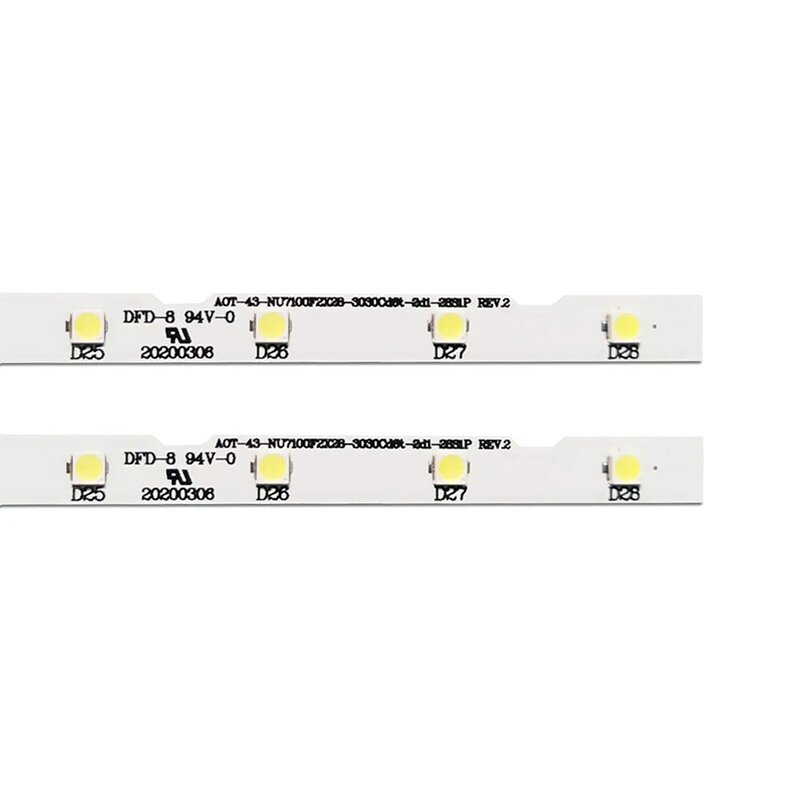 جديد 10 قطعة 28 LED قطاع لسامسونج 43 "TV UE43NU7100U AOT_43_NU7100F_2X28_3030C BN44-00947A UE43NU7120U