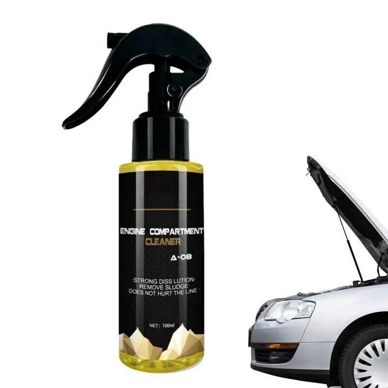 Engine Cleaner Spray Engine Flush Cleaner Automotive Cleaner And Degreaser Breaks Down Grease & Grime On Engines Wheels And