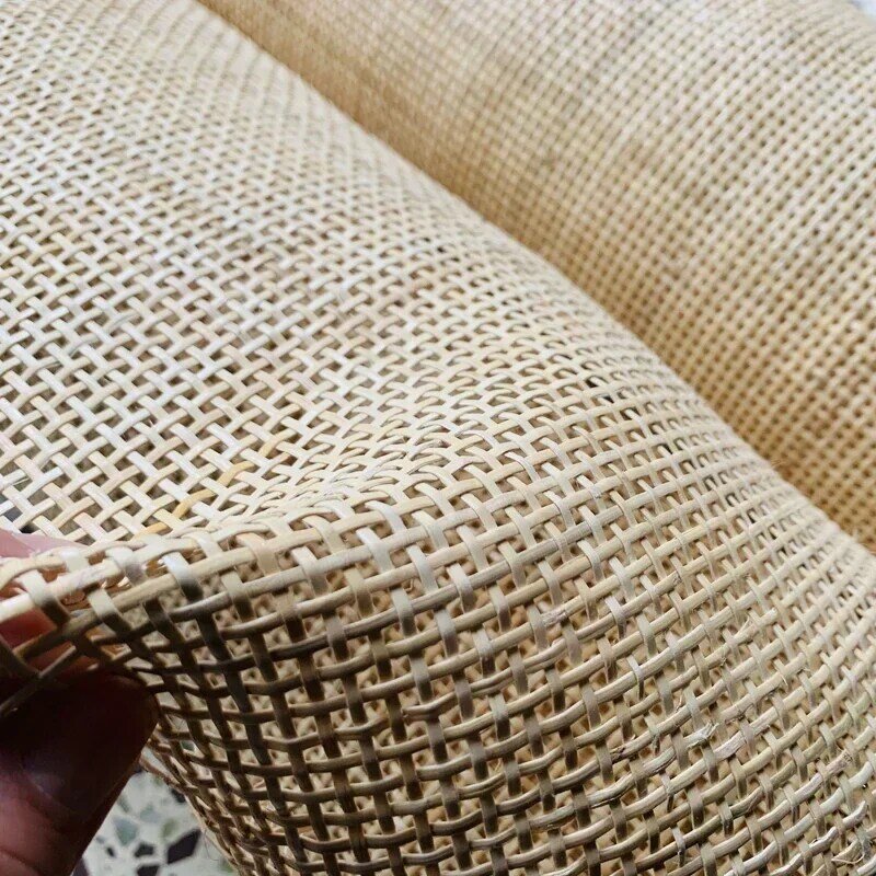 Rollo de correas de caña Natural de ratán indonesio, Material para decoración de muebles, tapete de tejido de celosía hueca, reparación de sillas y armarios