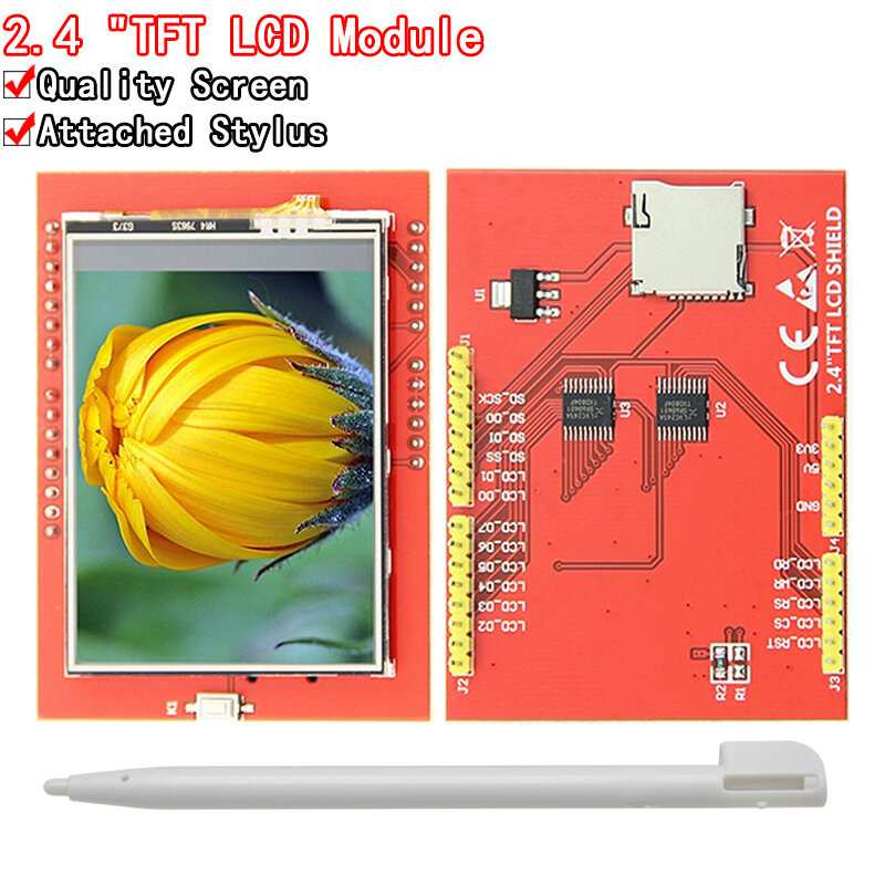 โมดูล LCD หน้าจอ LCD TFT 2.4นิ้วสำหรับบอร์ด R3 Arduino UNO และรองรับ MEGA 2560ด้วยปากกาสัมผัส Uno R3