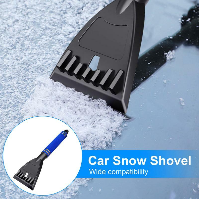 Uniwersalna samochodowa łopata do śniegu przednia szyba samochodu zimowa narzędzie do masażu do czyszczenia śniegu wielofunkcyjna skrobaczka poręczna ściągaczka