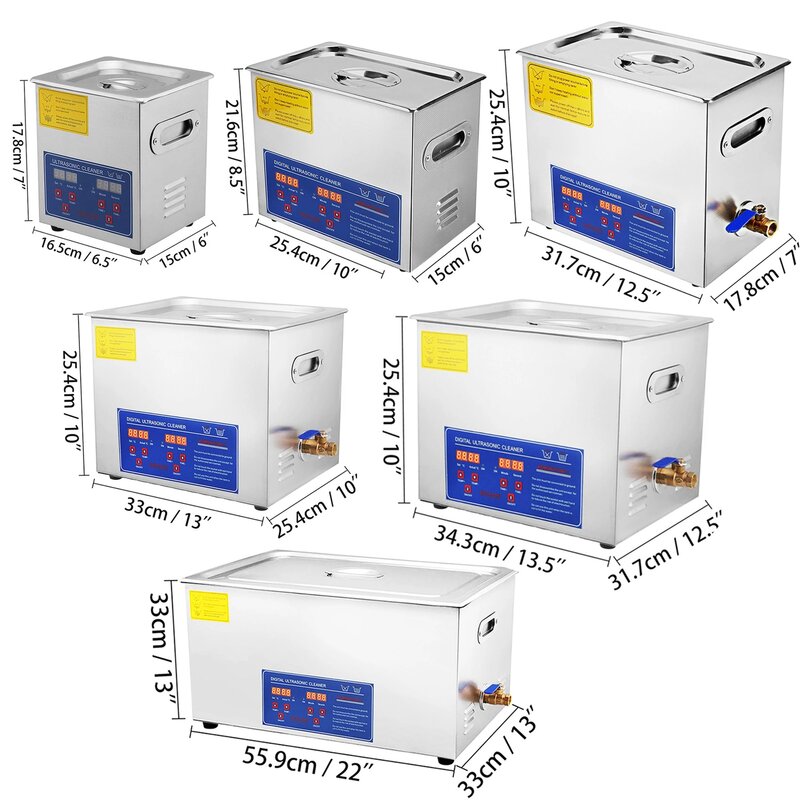 2-30l 110V Ultrasone Reiniger Met Digitale Timerverwarming Roestvrijstalen Ultrasone Wasmachine Ons Stekker Huishoudelijke Apparaten