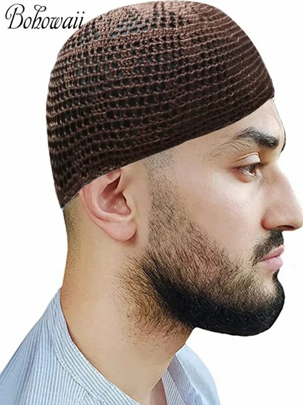 Muslim Prayer Hat Beanie Kippah Jewish Adult Men Kufi Bonnet Elastic  African Cap Homme Musulman Turbante Hombre Arabe Balaclava
