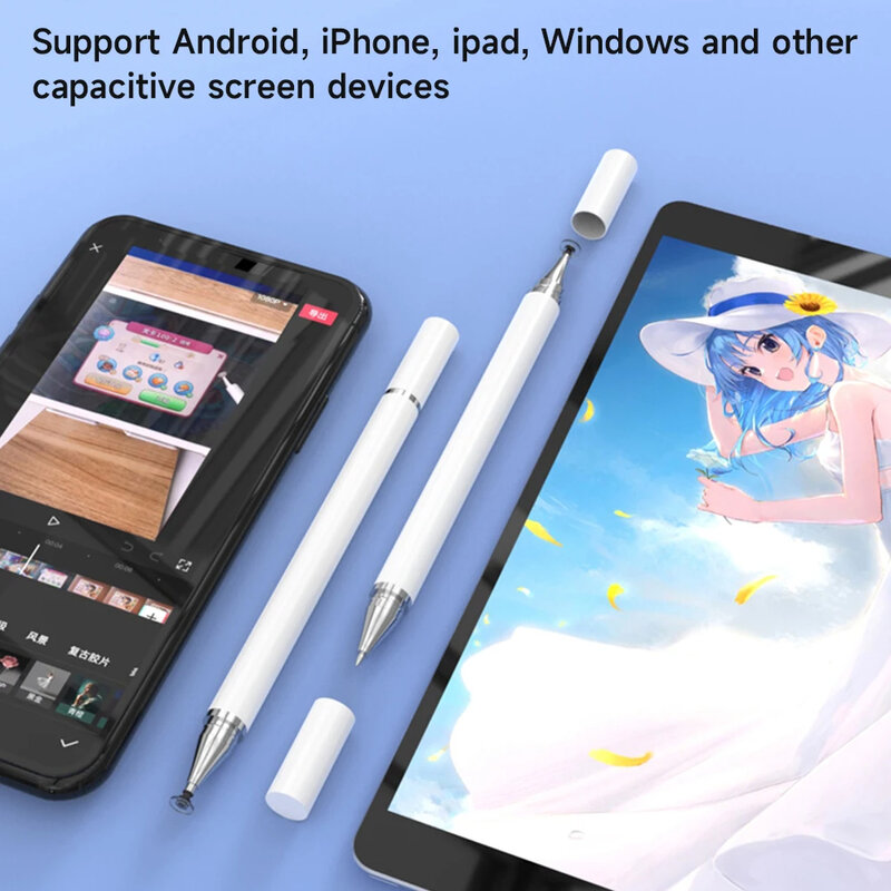 ปากกาสัมผัสอเนกประสงค์สำหรับแท็บเล็ตโทรศัพท์อุปกรณ์เสริม iPad สำหรับ Apple Lenovo Xiaomi Samsung Stylus สำหรับ Android iOS Windows Stylus ปากกา