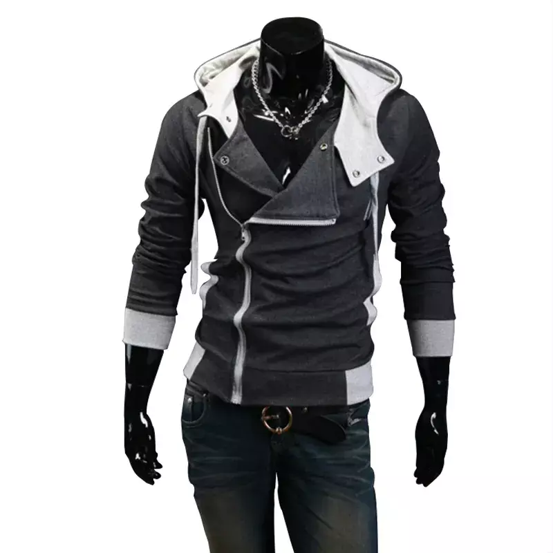 Casual Man Hoodie Sweatshirt 2024 Slank Heren Streetwear Vest Hoodies Bovenkleding Zwarte Sportkleding Heren Capuchon