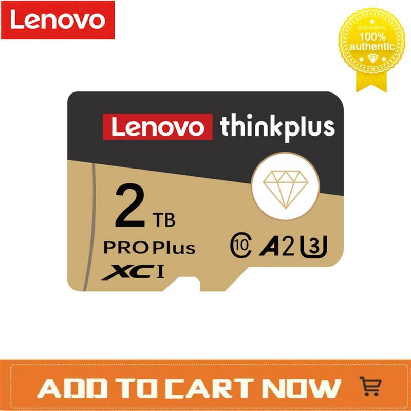 Lenovo การ์ดหน่วยความจำ2TB 1TB ความเร็วสูง HD Full HD การ์ด512GB Mini SD 256GB การ์ดไมโคร128GB 64GB สำหรับโทรศัพท์ /แท็บเล็ต/ พีซี