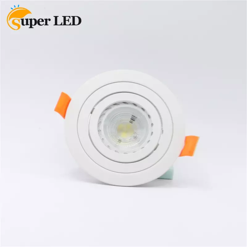 Spot lumineux LED GU10 MR16 GU5.3, éclairage de plafond, cadre de luminaire découpé 70mm, vente en gros en usine