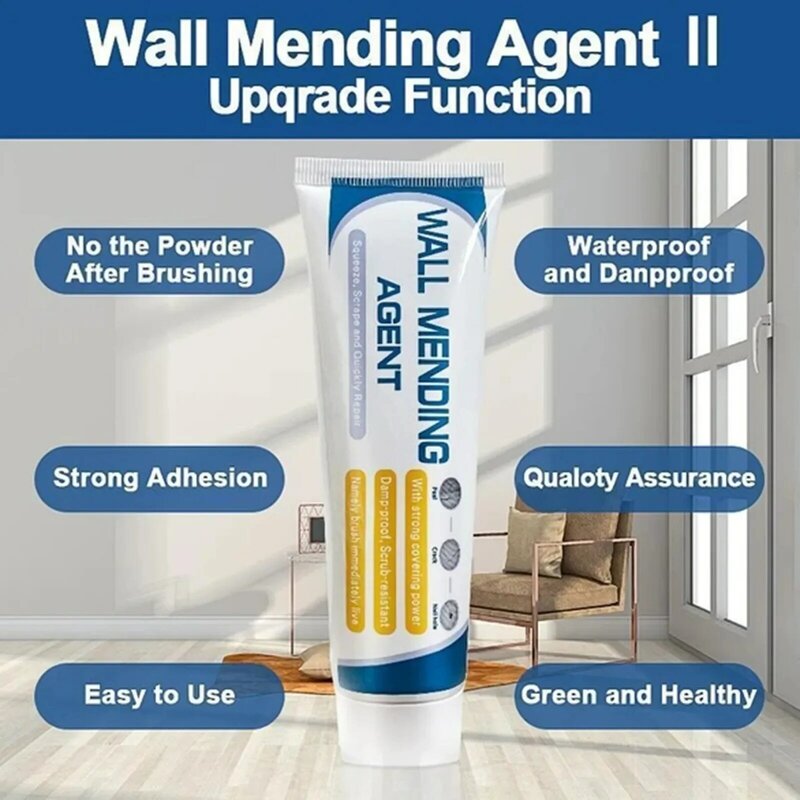 2022 NEW Wall Mending Agent 100g Wall Repair Cream With Scraper Paint Valid Mouldproof Quick-Drying Patch Restore
