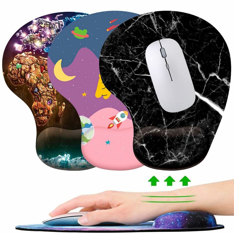 ซิลิโคน Wrist Rest Mouse Pad Ergonomic Hand สนับสนุน Slip Gaming Mice Mat Mousepad สำหรับ Desktop PC คอมพิวเตอร์แล็ปท็อป