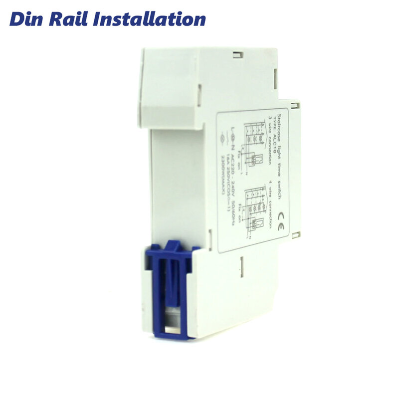 Din Rail Timer Schakelaar Voor Trap Verlichting Controller Alst8 Alc18 20 Minuten Interval Fabriek Prijs 18Mm Enkele Module