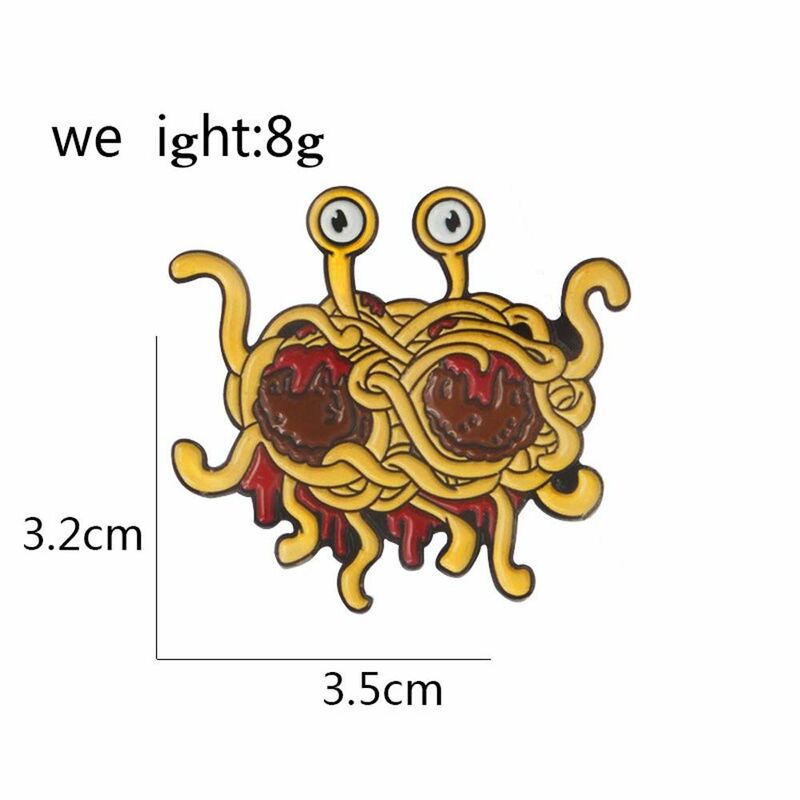 Kraag Broche Spaghetti Revers Pin Badge Pin Sieraden Accessoires Revers Broche Broche Pin Emaille Pin Pastafarisme Broches