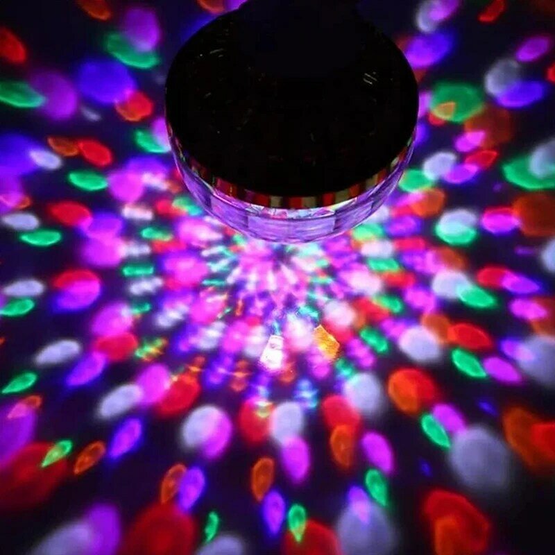 Mini Rotating Magic Ball Light, E27, Rgb, Lâmpada de Projeção, Festa, DJ, Disco, Bola, Casa, Ktv, Bar, Palco, Iluminação do casamento