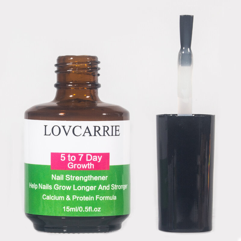 تقوية الأظافر القوية من LOVCARRIE ، بروتين الكالسيوم ، تقوية الأظافر القوية ، حماية الأظافر الناعمة الرقيقة ، من 5 إلى 7 أيام