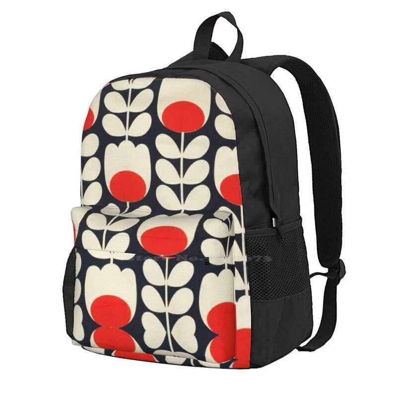 حقيبة ظهر أورلا كيلي بتصميم أزهار ، نمط زهور ، حقيبة سفر لاب توب مدرسية للطلاب