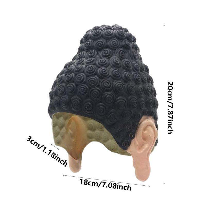 Swimmers Cap Adult Swim Cap For Women Latex Hat Buddha Shape Adult Swim Cap Protect Hair Health For Swimming Club And Lovers