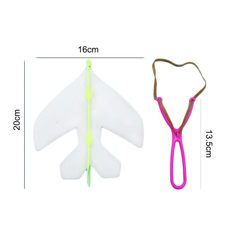 LED Light Avião Planador Slingshot Aviões Para Crianças Forma Avião Planador Lançador Mão Favor Do Partido Decorações Presente De Aniversário