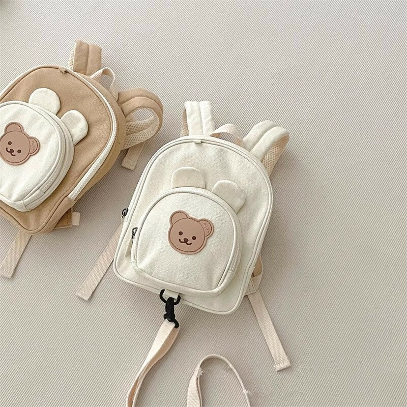 Personalized Embroidery Toddler Backpack Cartoon Animal Bear Bunny Backpack Kawaii Outdoor Snack Storage Backpack Baby Bag