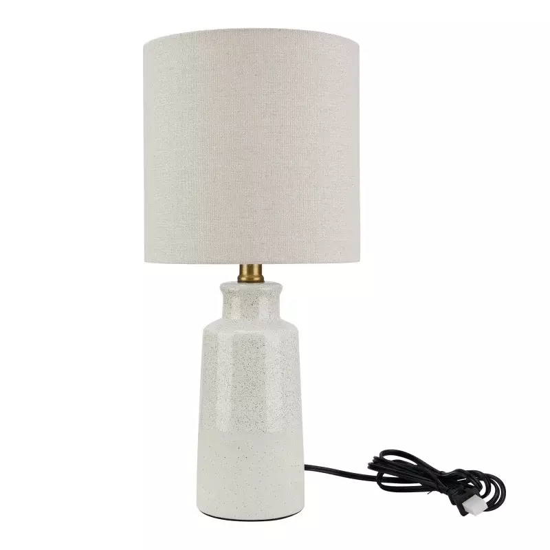 Lampe de table en céramique à glaçure réactive, taupe, HP 17 po, Better Homes