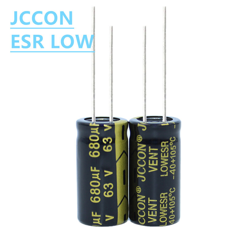JCCON 알루미늄 전해 캐패시터, 고주파, 낮은 ESR, 낮은 저항 커패시터, 63v680uf, 13x25, 63v1000uf, 16x25, 1 개