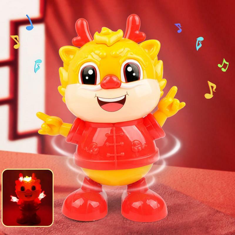 Dança elétrica e música dragão brinquedo para crianças, Desenhos animados dragão temático, Music Toy for Toddlers