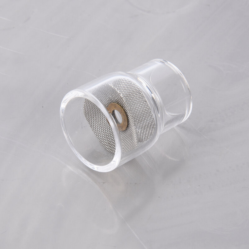TIG Cangkir Kaca Suhu Tinggi Memvisualisasikan Cangkir Kaca Tahan Suhu O-ring untuk WP9/17/18/20/26 Lensa Gas Pendek Habis Pakai