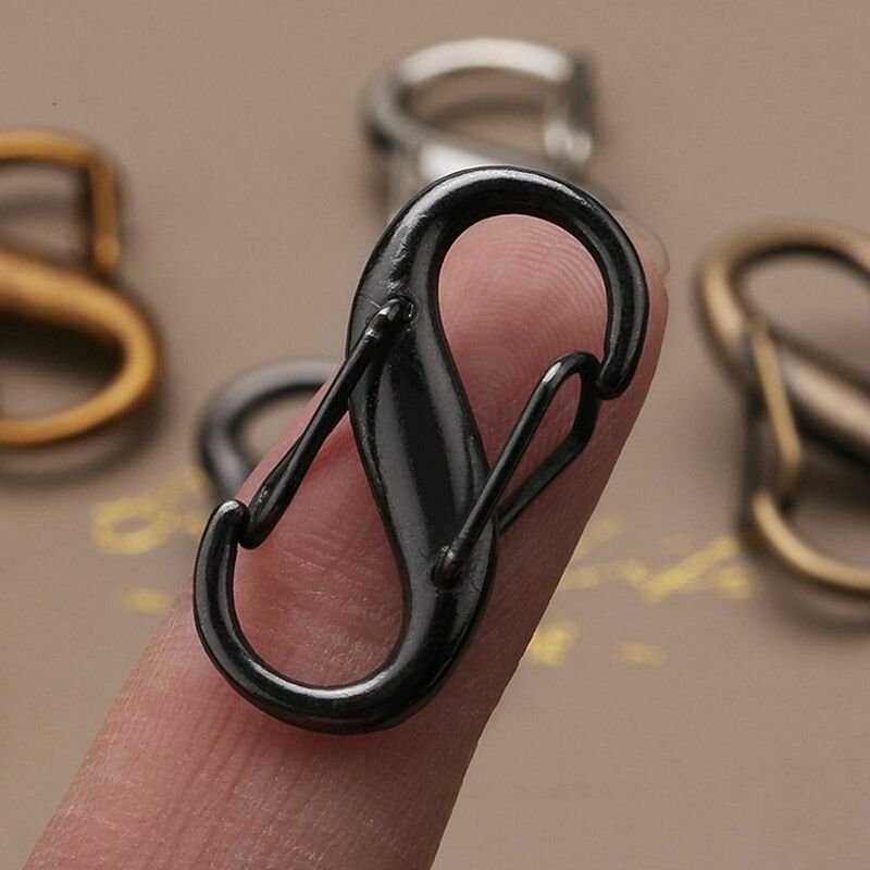 Hebilla de Metal ajustable para bolso, accesorio de extensión de cadena, acortamiento, forma de S, 2 piezas