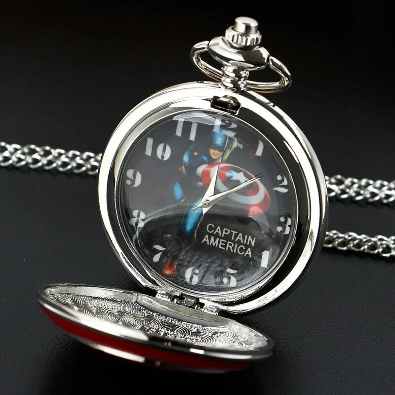 Pentagramma orologio da tasca con Design ad alto aspetto collana per studenti per bambini ciondolo al quarzo con orologi a catena regalo