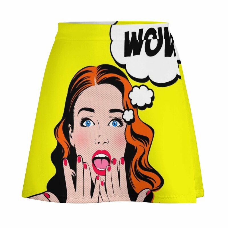 Pop Art 5 minifalda para mujer, vestido de noche de lujo, 2023
