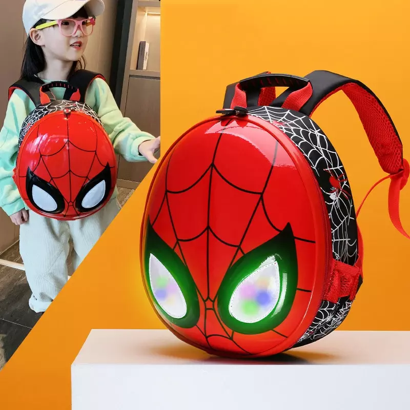 Light Marvel Backpack for Child New Cute Cartoon Boys Girls Spiderman Schoolbags Students Fashion Shoulder Bagpack High Quality