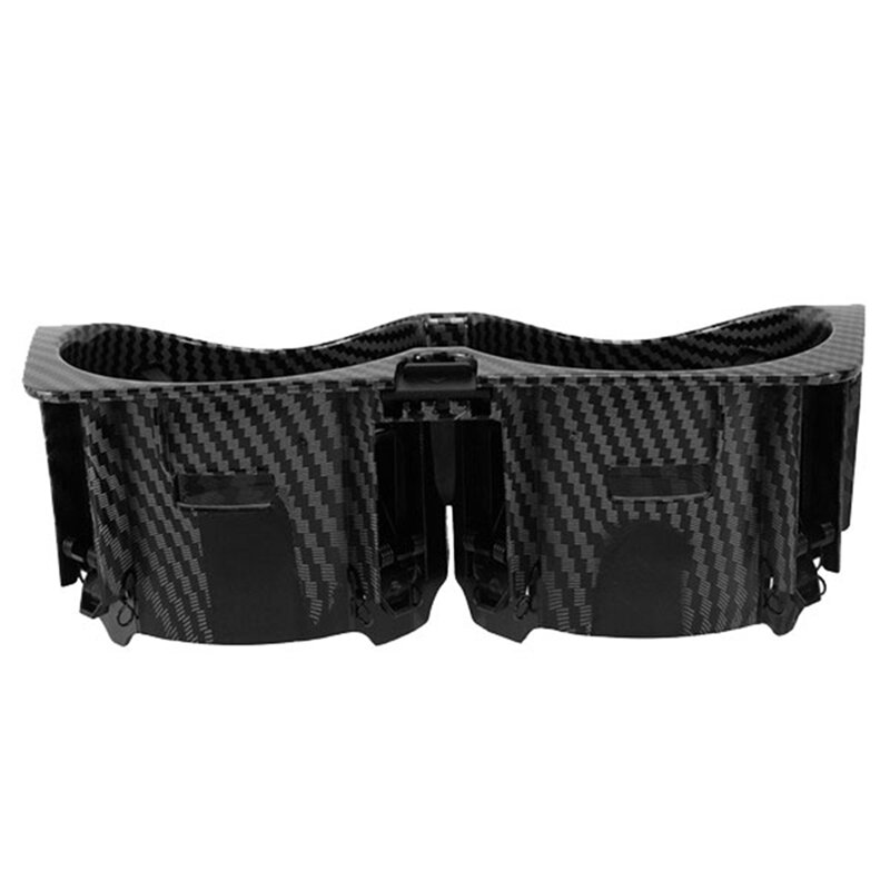 Car Carbon Fiber Center Console Insert Drinks Cup Holder For Mercedes Benz W205 W213 Car Interior Parts 2056800691