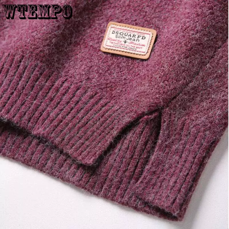 Women's Crew Neck Solid Color Sweater Pullover Knitted Top Long Sleeve Warmth Loose Casual New Short Pullover Bottoming Shirt