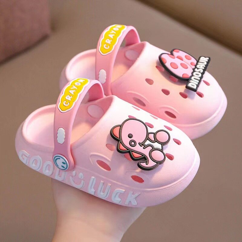 Cute New Animal Baby Boys Slippers Summer Kids Cartoon Sandals Toddler Beach Shoes Girls Cute Slides Children Slippers