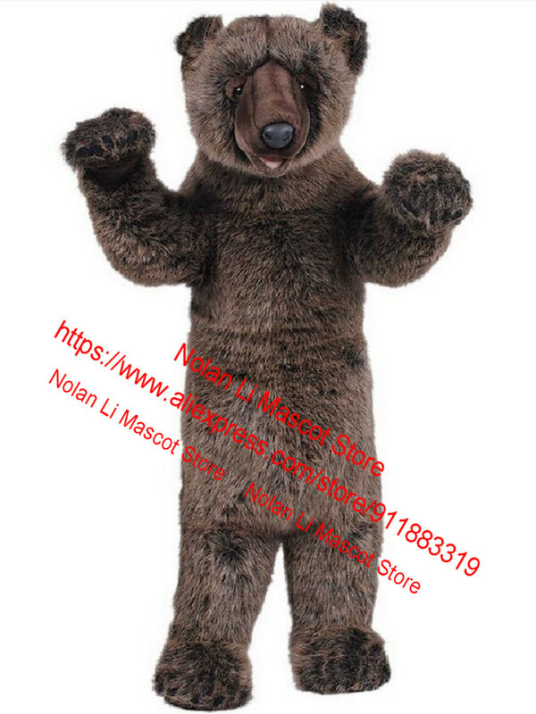 Hot Sales EVA Material Brown Bear Mascot Costume Crayon Cartoon Set Cosplay Birthday Party Masquerade Advertising Gift 975