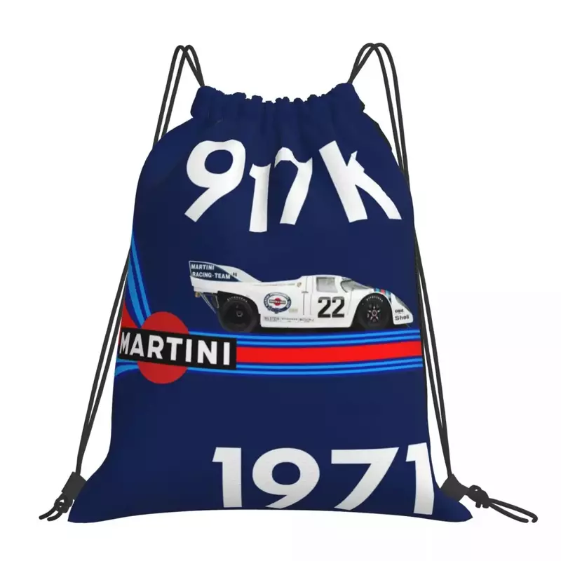 Martini Racing 917K 1971 Backpacks Portable Drawstring Bags Drawstring Bundle Pocket Storage Bag Book Bags For Man Woman School