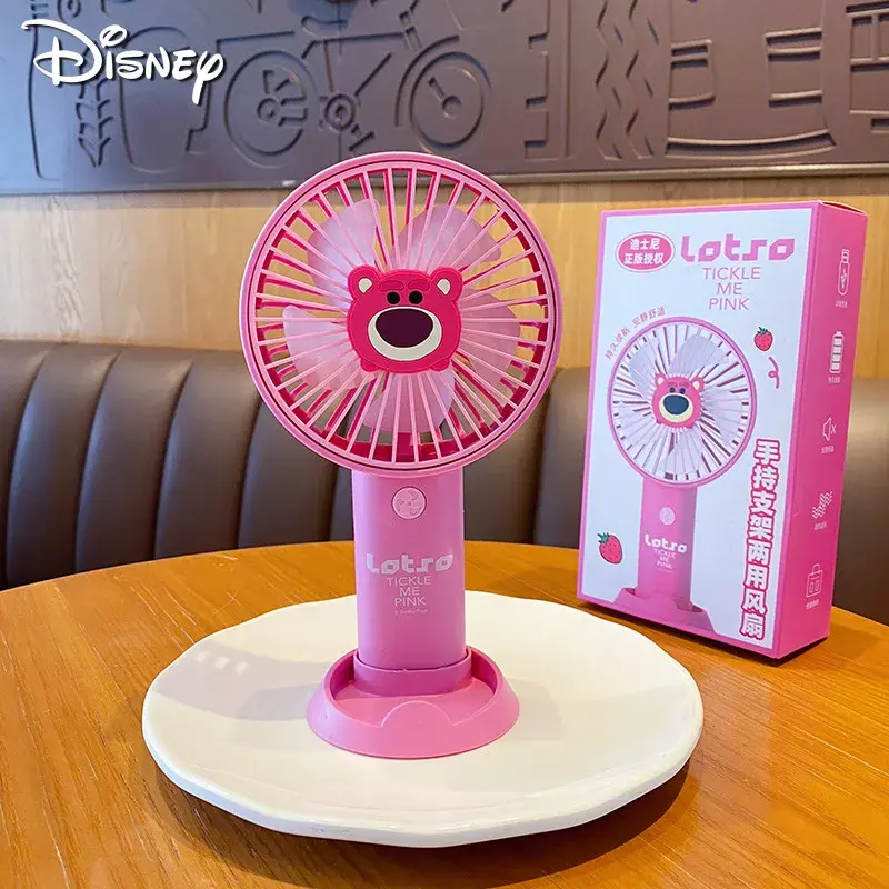 Disney Anime Mickey Summer Cartoon PatternFan Usb Phone Holder Dual Purpose Removable Multi-purpose Portable Kids Birthday Gifts