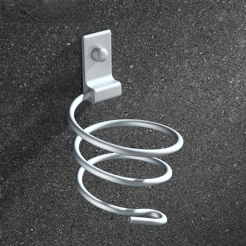 Space alluminio punzonatura gratuita asciugacapelli rack wc bagno appeso a parete rack di stoccaggio wc air duct rack