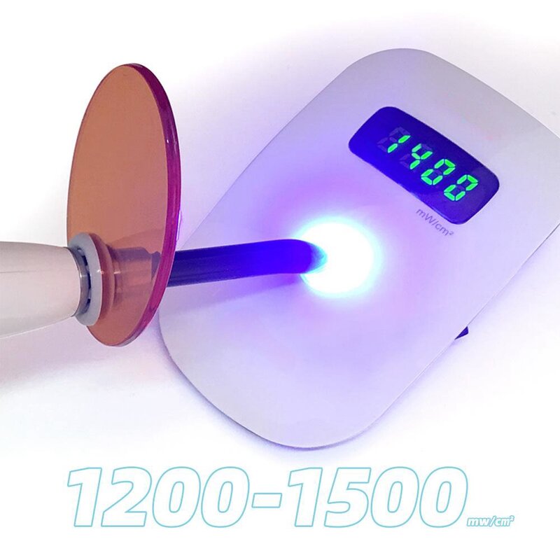 Azdent หลอดไฟ LED ไร้สายสำหรับทันตกรรมทันตแพทย์ความเข้มของหลอดไฟ LED ไร้สายกำลังขับ1200-1500mW/cm²
