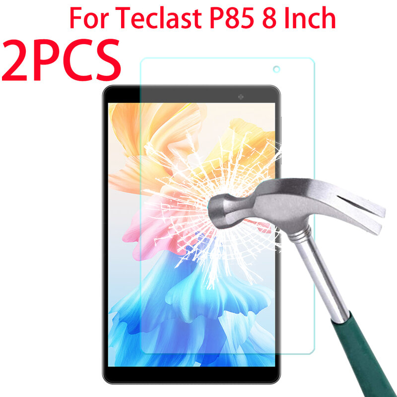 2 упаковки закаленное стекло для защиты экрана Teclast P85 8-дюймовая Защитная пленка для планшета Teclast P85 8-дюймовая стеклянная защита