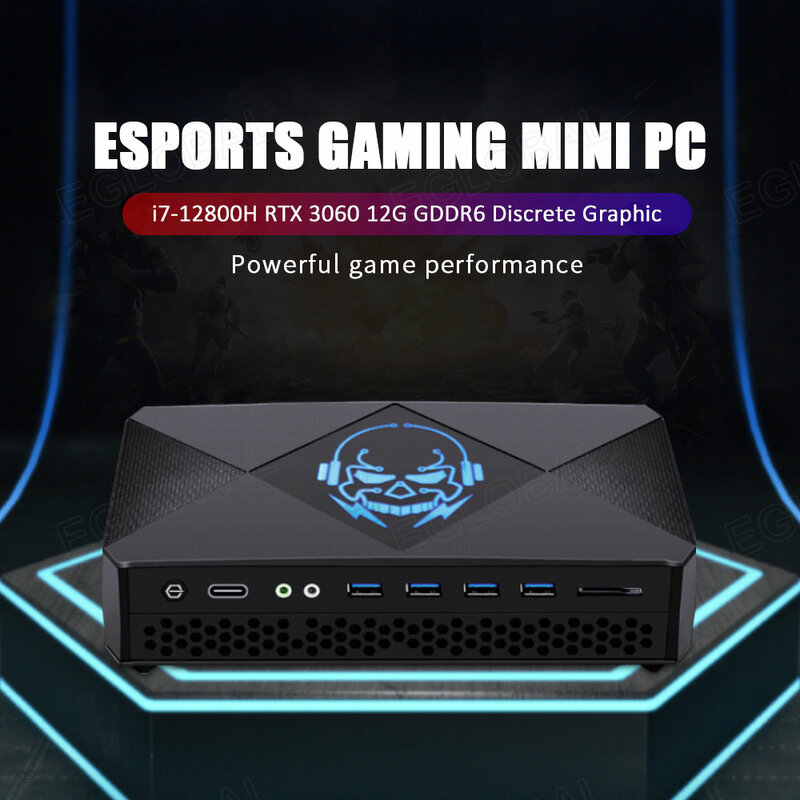 EGLOBAL-Mini PC Intel Core i9 i7, Computador Desktop Gaming, Nvidia RTX 3060, 12G, 32G, DDR5, 2TB, NVMe, Windows 11, Wifi6, HDMI2.0, Tipo-C