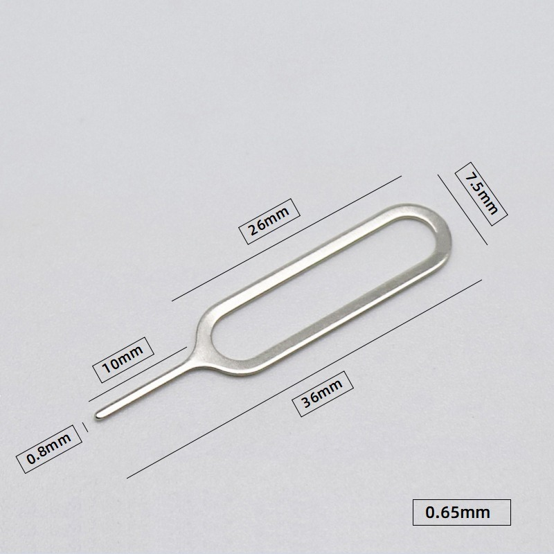 Mobile Phone SIM Ejector Tools Universal Sim Card Tray Open Pin Needle Replacement Key for IPhone Samsung Xiaomi Ejector Needle