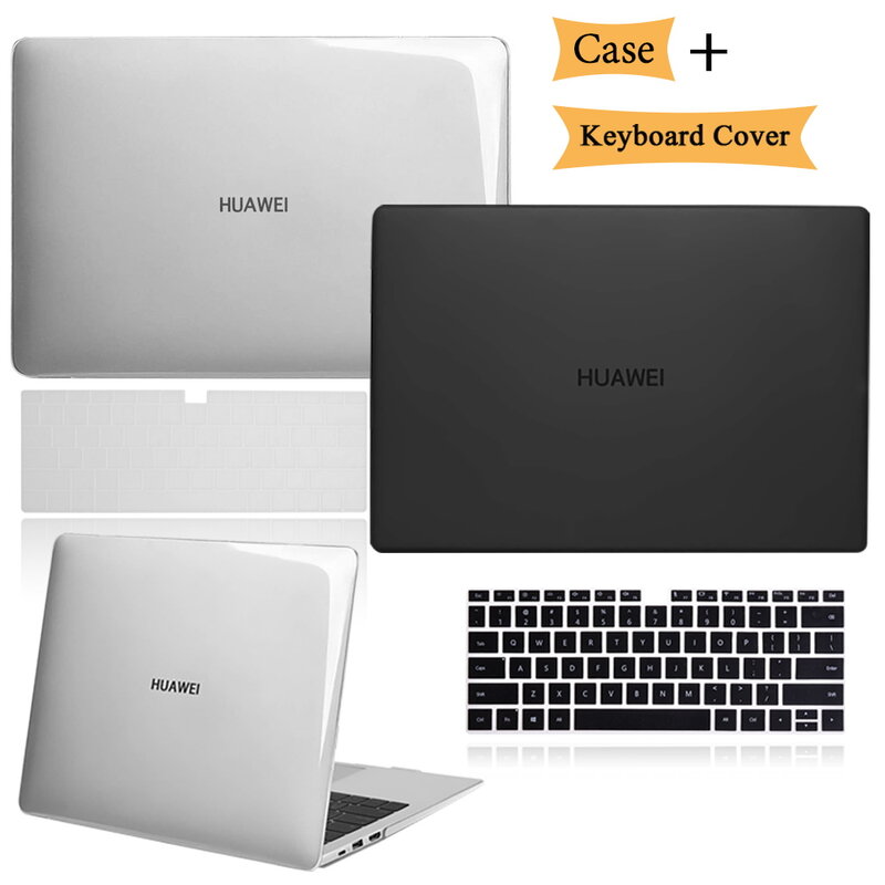Чехол для ноутбука Huawei MateBook D14/D15/13/14/MateBook X Pro /X 2020/MagicBook 14/15/Pro 16,1, жесткий чехол с крышкой для клавиатуры