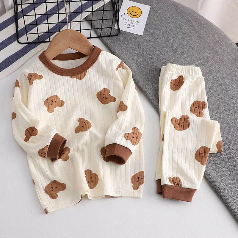 Детская Пижама из двух предметов, домашняя одежда, детское одеяло, пижамы с длинным рукавом, Комбинезоны из 100 хлопка