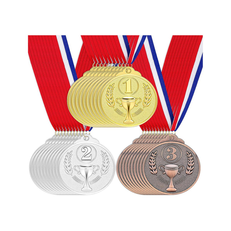 30Pcs Award Medals Gold Silver Bronze Winner Medals 1St 2Nd 3Rd Prizes for Competitions