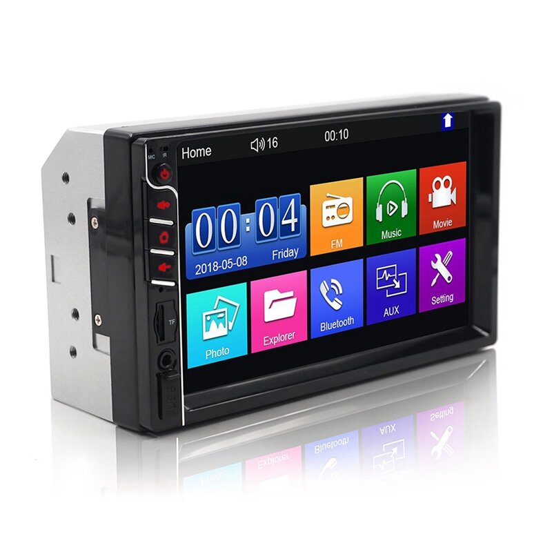 7 Inch LED Hd Press Screen Stereo 2 Din Car Multimedia Radio Bluetooth Mp5 Player 7033