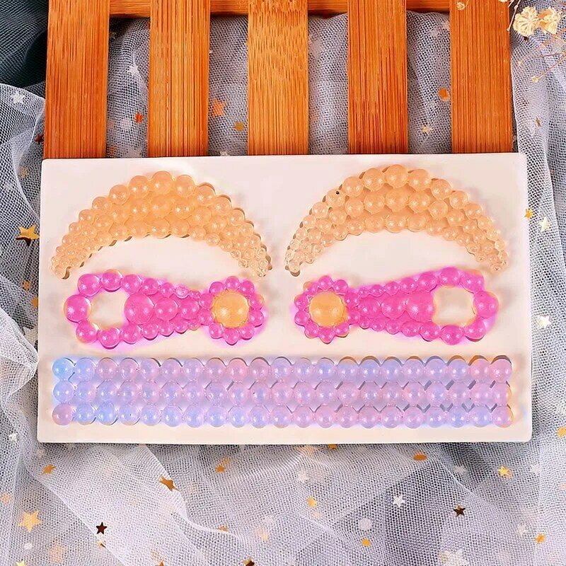 Pearl Strip Combination Silicone Mold Craft Resin Tools Cupcake Baking Candy Cake Decorake Decorating Kitchen Baking Accessories