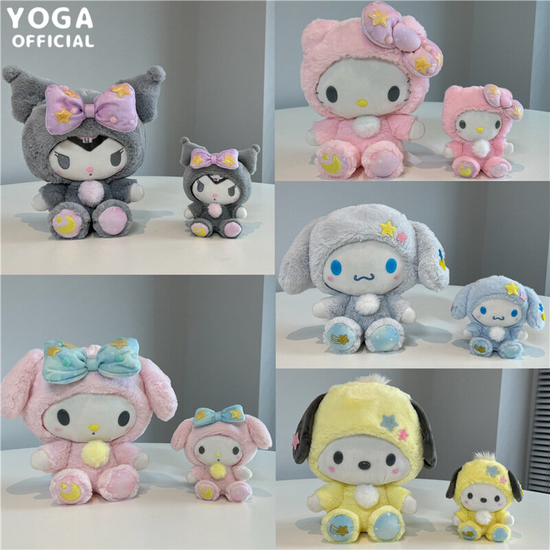 Sanrio Plushies 12/20cm Cute Cinnamonroll Kuromi Pochacco Kawaii Plush Doll Soft Stuffed Plushy Birthday Gifts For Children